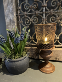 Led theelichten zwart, 6,5cm