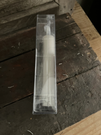 Korte ledkaarsen, beige