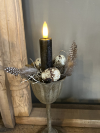 Metalen tulp kandelaar l