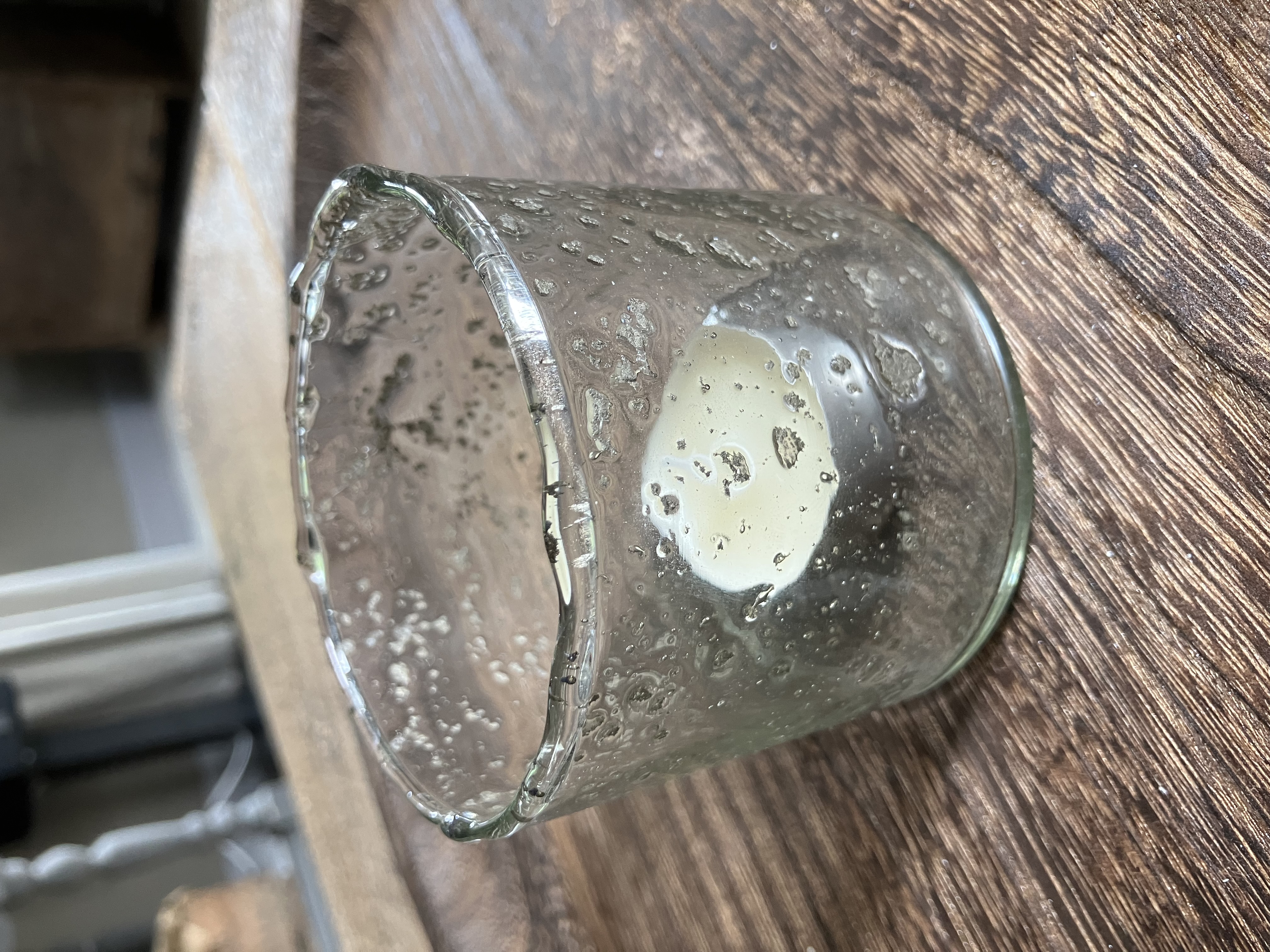 Handgeblazen windlichtje, glas