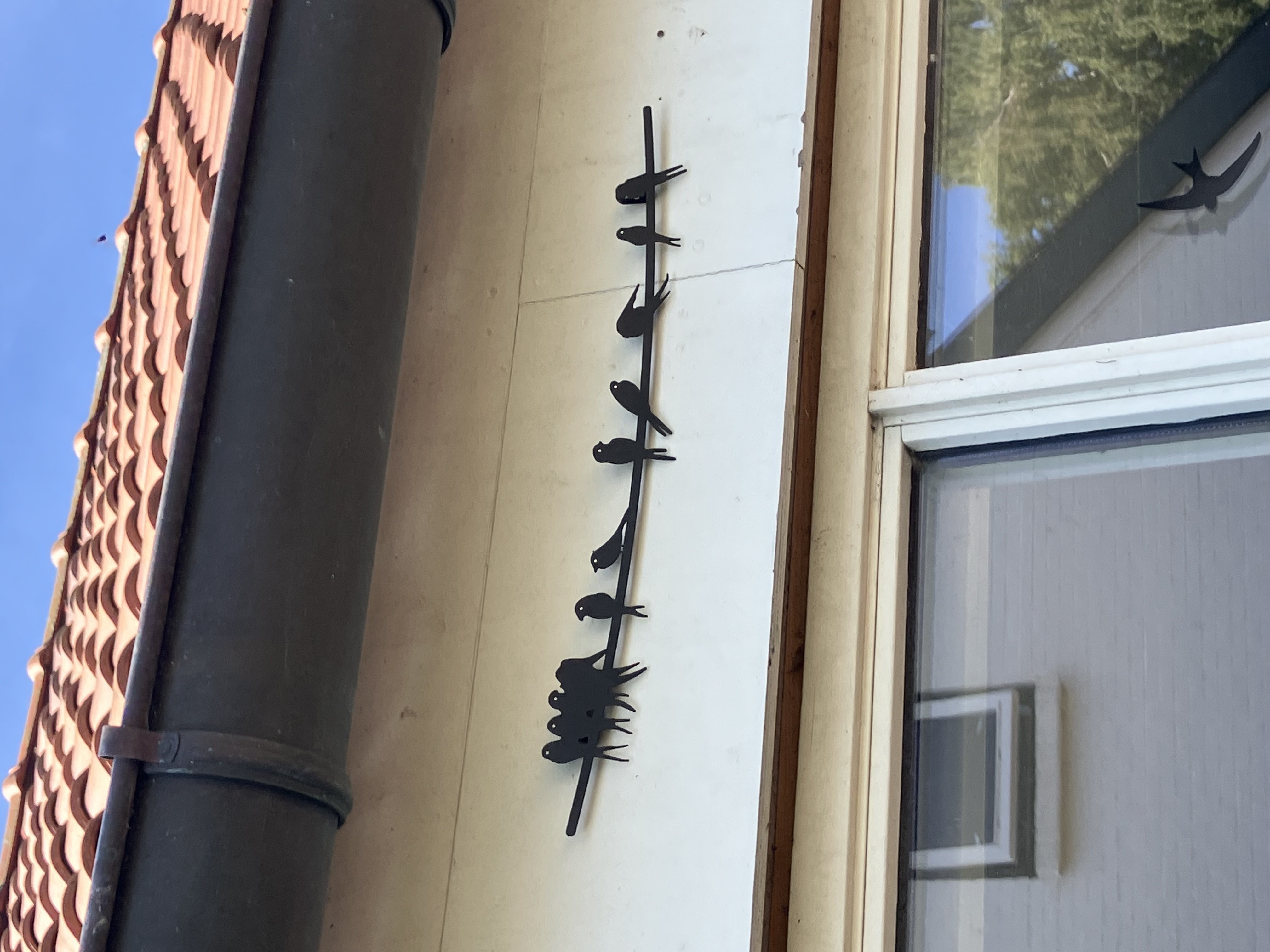 Wanddecoratie, zwaluwen