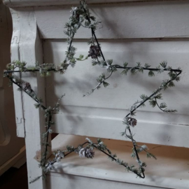 Zwart metalen ster 30cm