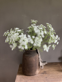 Fluitekruid, kunst 61cm wit