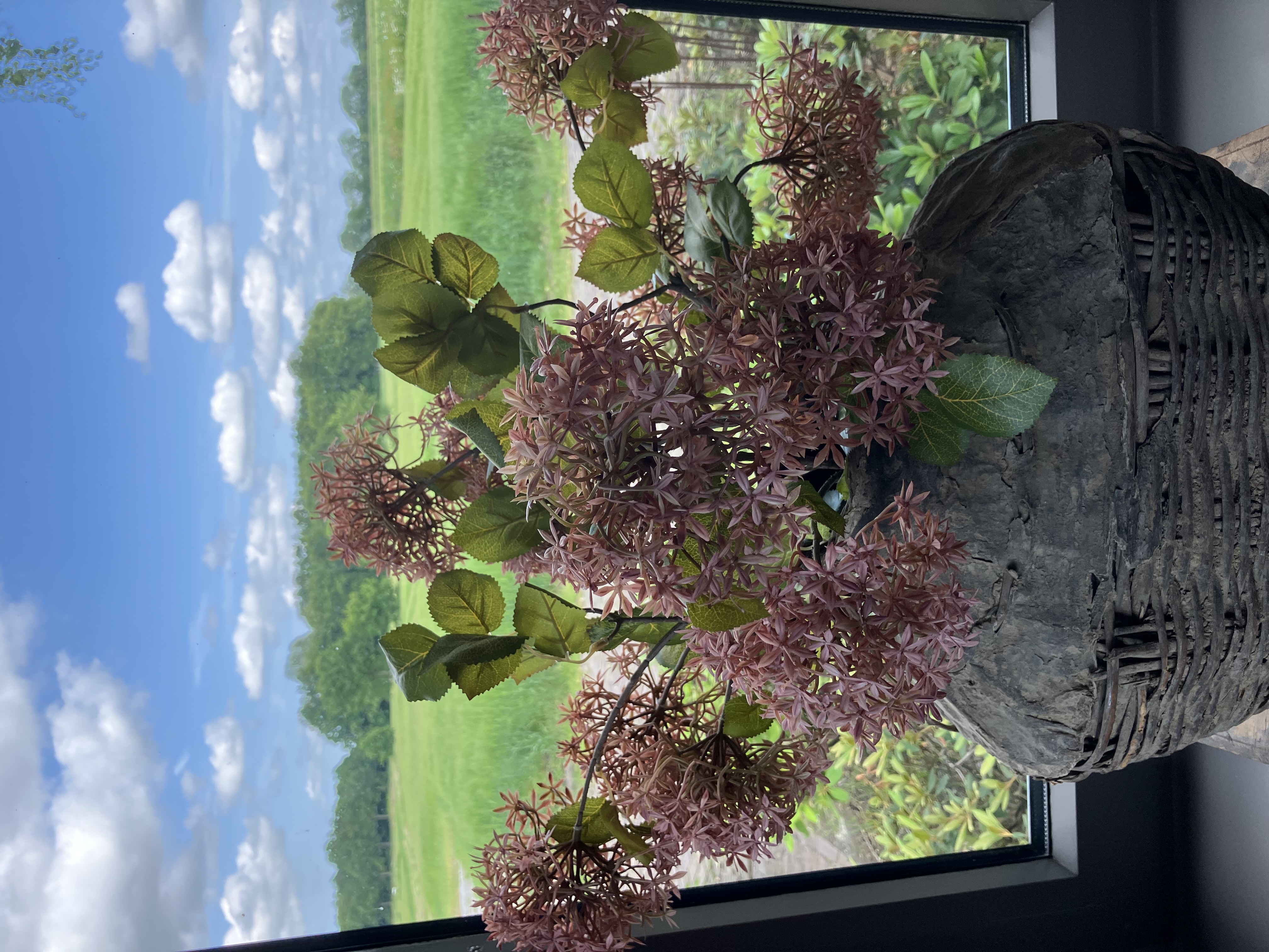 Hydrangea midget pink, kunst 68cm