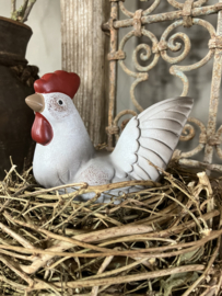 Brynxz schaal met nest en kip