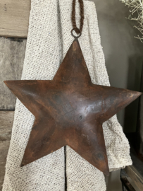 Roest metalen ster 32cm