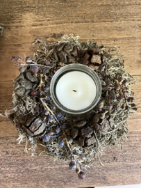 Mostaartje met windlichtje