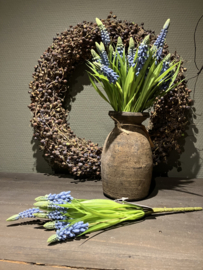 Bosje blauwe druifjes, 32cm.
