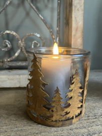 Windlicht, herten roest