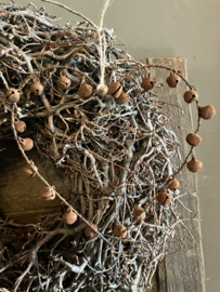 Metalen hart met belletjes
