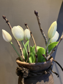 Witte tulpen, 38cm