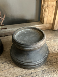 Houten kaarsenhouder