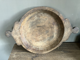 Houten, platte, chapatti schaal, 5