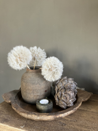 Houten, platte chapatti schaal, 4