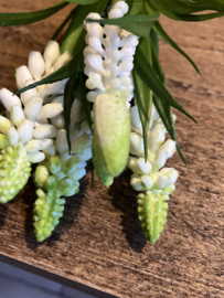 Kunst witte druifjes, 28cm