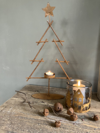Roest metalen kerstboom