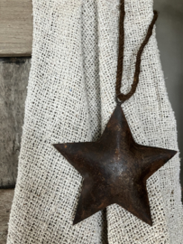 Roest metalen ster 15cm