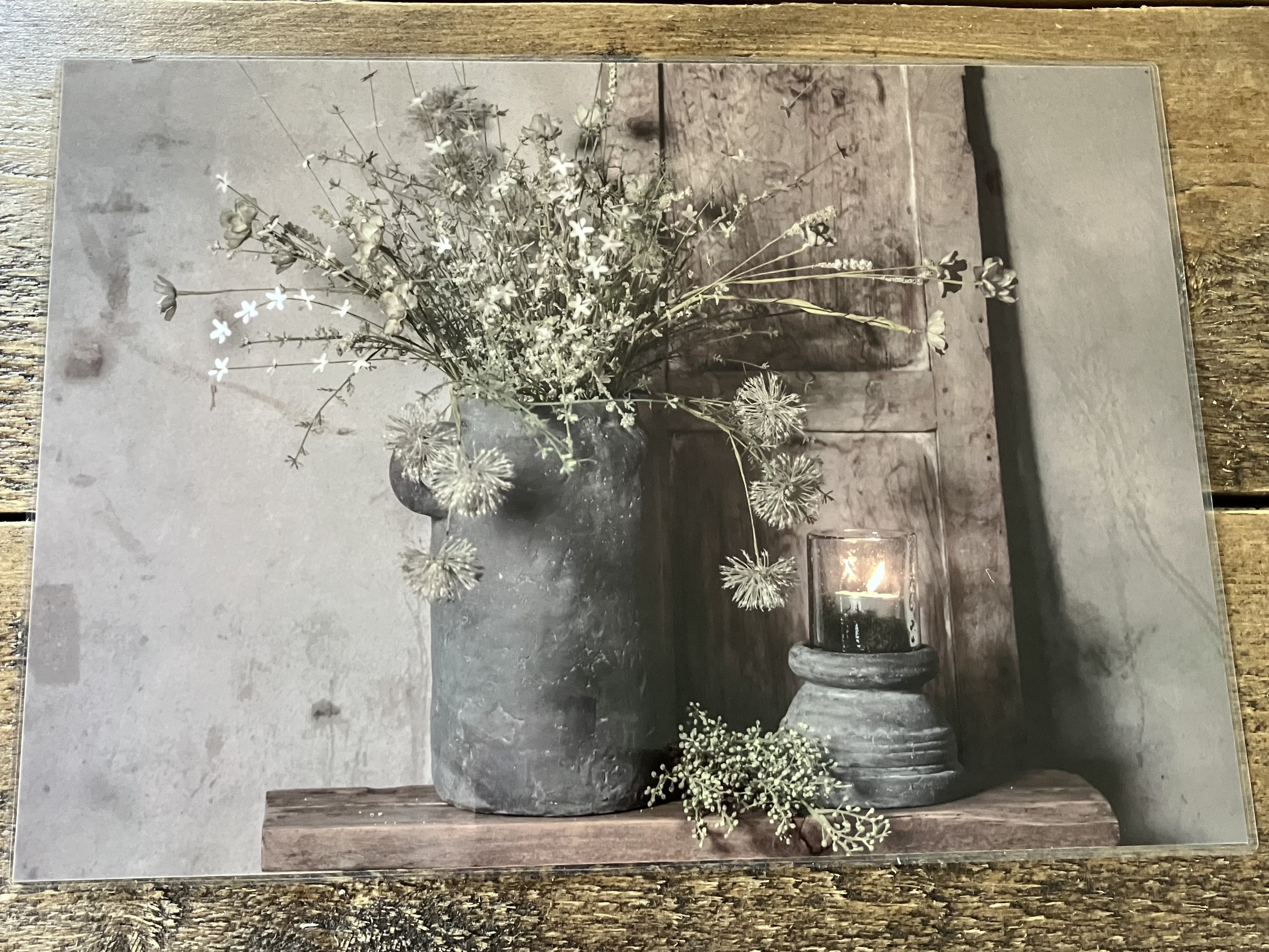 Placemat, veldbloemen