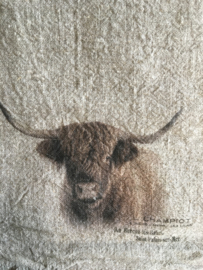 Shabby doek hooglander, kleur