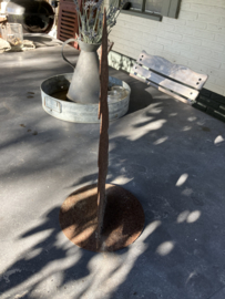 Roest metalen kerstboom 38cm.