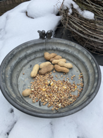 Zinken voerbakje, waterbadje