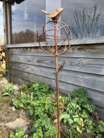 Metalen plantensteun, bol