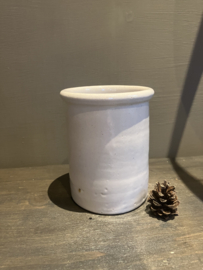 Oude zalfpot, creme