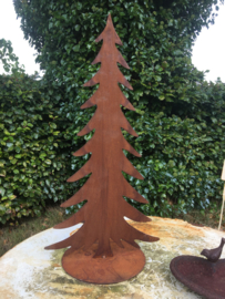 Roest metalen kerstboom 50cm