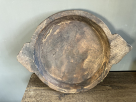 Houten, platte chapatti schaal, 4