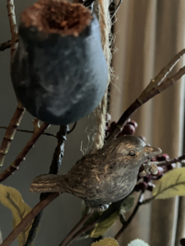 Vogeltje, kerthanger zilver