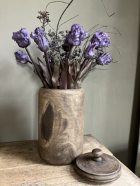 Houten pot met deksel, 2