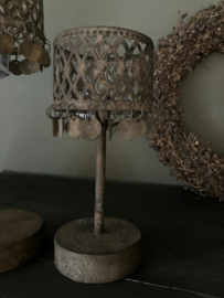 Tafellampje met schijfjes, roest S
