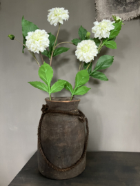 Zijden dahlia wit, 90cm