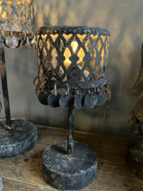 Metalen tafellampje, S grijs