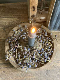Houten kaarsenhouder, compleet