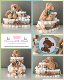 Luierbootjes met knuffelbeer