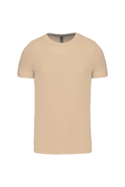 T-shirt Kariban  Ronde hals  Light sand - Enzymenbehandeld