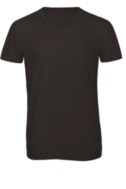 T-shirt B&C  V-hals Zwart