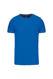 T-shirt Kariban  Ronde hals  Light Royal blue - Enzymenbehandeld
