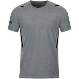 6121-531 T-shirt Challenge Steengrijs gemeleerd zwart