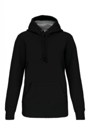 Hooded Sweater 350 g Kariban  Zwart