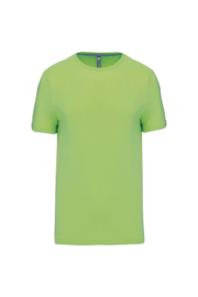 T-shirt Kariban  Ronde hals  Lime - Enzymenbehandeld