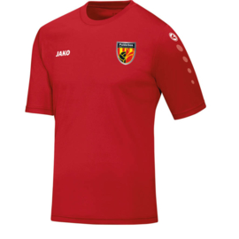 Sportshirt rood (personalisatie mogelijk)