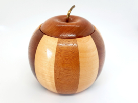 Vintage houten decoratie appel van Lancraft Wood Ware