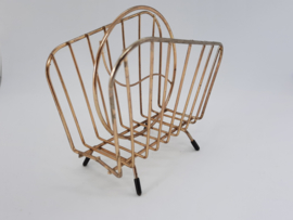 Vintage servet- of brievenhouder van messing