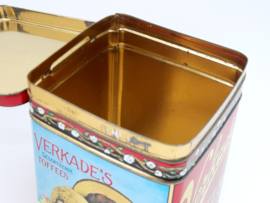 Vintage blik Verkade Toffees