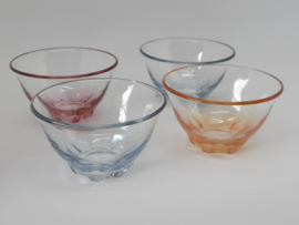 Vintage glazen schaaltjes , made in Italy, jaren ‘60