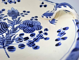 Aardewerk schaal in  blauw en wit, decor Florida
