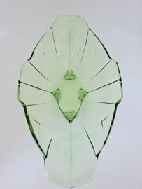 Groene schaal van persglas, ovaal