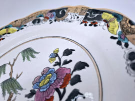 Vintage porseleinen bord, wandbord, Chinoiserie